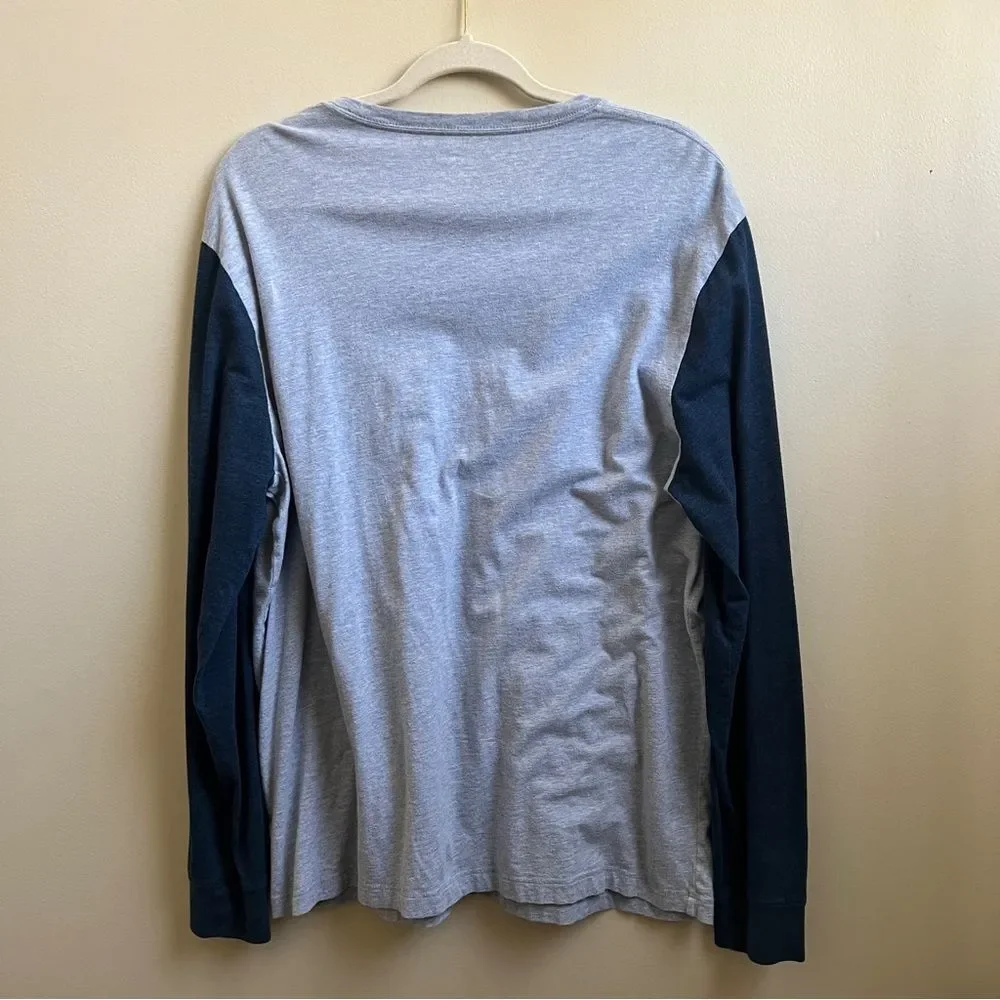 J.Crew blue slim-washed Men’s Long Sleeve Tee Size XL